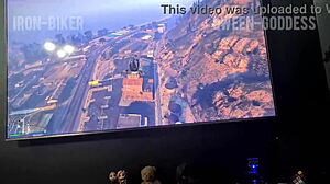 I bet with my stepbro on the video game and lost, now he's fucking me in cowgirl position