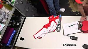 Chubby Female Officer Wants Suspect to Suck Dick