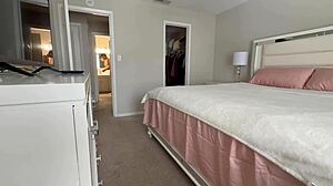 My ebony slut masturbates, sucks, licks ass, kisses balls, handjobs BBC for huge load