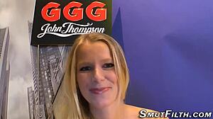 German Girl Gets Facialized In Double Penetration!