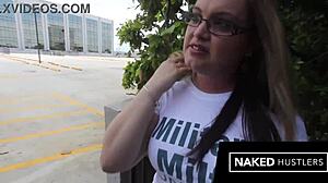 Real Blonde Military Cheating Housewife Finds and Fucks Big Black Dick in Public