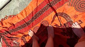 Teacher Masturbates Student Till He Cums In Public On Beach