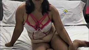 In a first casting session, a horny Latina MILF explores her desires with amateurs in anal play.