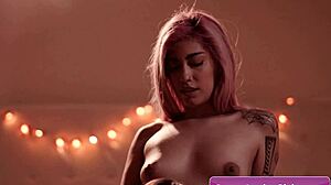 lovely lesbian babes enjoy outdoor fun with toys