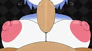 Krystal titty fucks Fox McCloud's big cock