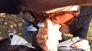 want to see public blowjob and fingering with cum on big tits?