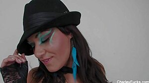 Charley Chase teases with her big tits and pussy in a solo session.