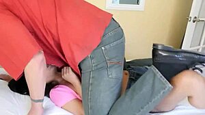 Latina teen Sophia Leone gets punished with big black cock for stealing