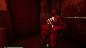 European redhead with big ass and tits rides passionately in intense scene