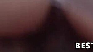 asian girl receives cream pie from japanese man