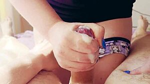 Hot Stepsister Pussy Drenched In Oozing Cum