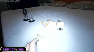 Hung Asian Ladyboy Gets Her Ass Stuffed And Fucked Bareback With Monster Cock