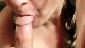 Hot Wife Practices Blowjob and Tit Play for Upcoming Scene