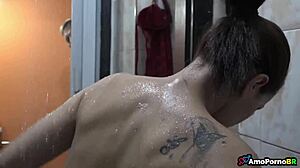 he waited for wife to leave to spy on fake niece in shower