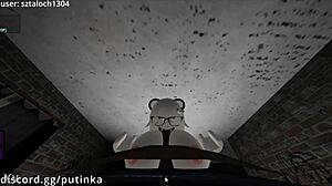 Snowbunny girl gets unexpected bbc fuck in roblox condo