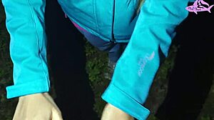 adorable girl got lost in the forest! i showed her the way, but in return...