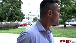 Chubby Milf Hangs Out in Park