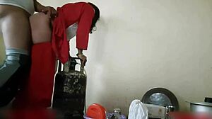 i talk to my indian stepsister about family matters in the kitchen