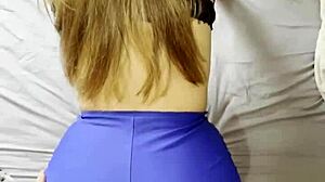 pov 18 years old girl with a big ass fucked without taking off her shorts