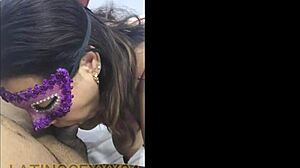 In a first casting session, a horny Latina MILF explores her desires with amateurs in anal play.