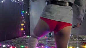 lights camera and action i recorded my stepmother making a porn video in my bed she showed her tits and vagina