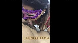 In a first casting session, a horny Latina MILF explores her desires with amateurs in anal play.