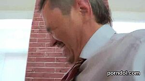 fervid succumbs to the older lecturer's temptation and penetration