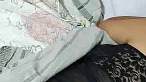 i tell my six-month pregnant wife, 'let's try anal creampie and swallow it all' in this homemade series