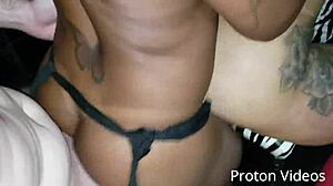 Innocent workout turns bareback menage