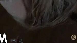 Amazing Redhead Bombshell in Bondage Masturbating with Toys Just for Fun!