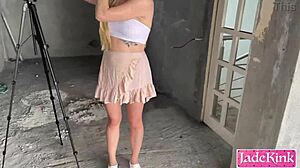 We're an exhibitionist couple getting kinky and fucking outdoors.