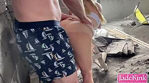 We're an exhibitionist couple getting kinky and fucking outdoors.