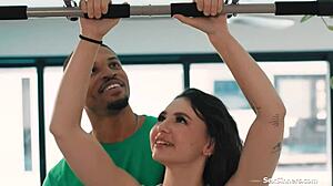 For a Teen 18+ She Knows How to Handle a BBC with Deepthroat Blowjob and Sloppy Handjob