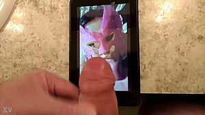 i made a tribute for nympho2225 with cum and blowjob