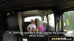 italian college chick trades ass for free ride loving it