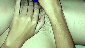 Masturbating Shaved Clit With Toy Orgasm