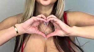 Merry christmas with big natural tits hot milf two gifts