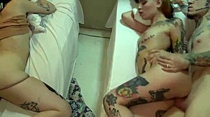 Man sneaks into stepsisters bedroom and fucks both