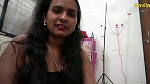 Desi Indian Kavita's Close-Up Creampie Fuck with Pussy Licking and Blowjob