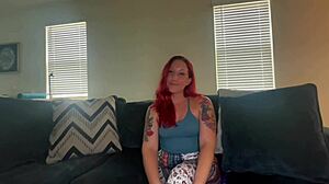 scarlett peach gets on the casting couch for some hot action