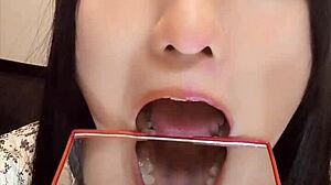 is this short video for tooth fetish? japanese shemale masturbating beautifully