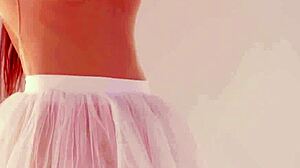 Petite brunette Latvian ballet dancer Ilvy Kokomo loves naked practicing