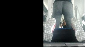 Hot Mexican Teen Bent Over In Gym Leggings For Intense Doggystyle Fuck!