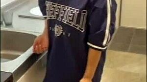 getting aroused by my girlfriend's tight ass, i pulled down her jeans and thrust my huge cock inside, making her moan in ecstasy