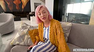 Adira Allure Helps Allen Swift Jerk Off Raging Cock