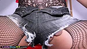 sexy asian ladyboy moans, 'fuck my tight ass harder now'