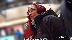 Flawless czech cutie teased in hypermarket then nailed in pov