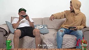 Personal story: My friends bet they can't pick up each other's girlfriends, resulting in swinger exchange with group sex.