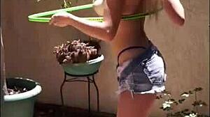 Liz Ashley Strips And Bounces Boobs In First Shoot