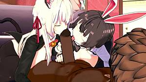 alya the cold russian and yuki suou end up becoming two very hot bunnies